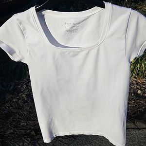 White House Black Market white tee shirt top